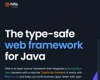 Java开源框架Hilla，可用于构建企业级应用程序