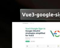 VUE开发用户身份验证令牌vue3-google-signin插件介绍